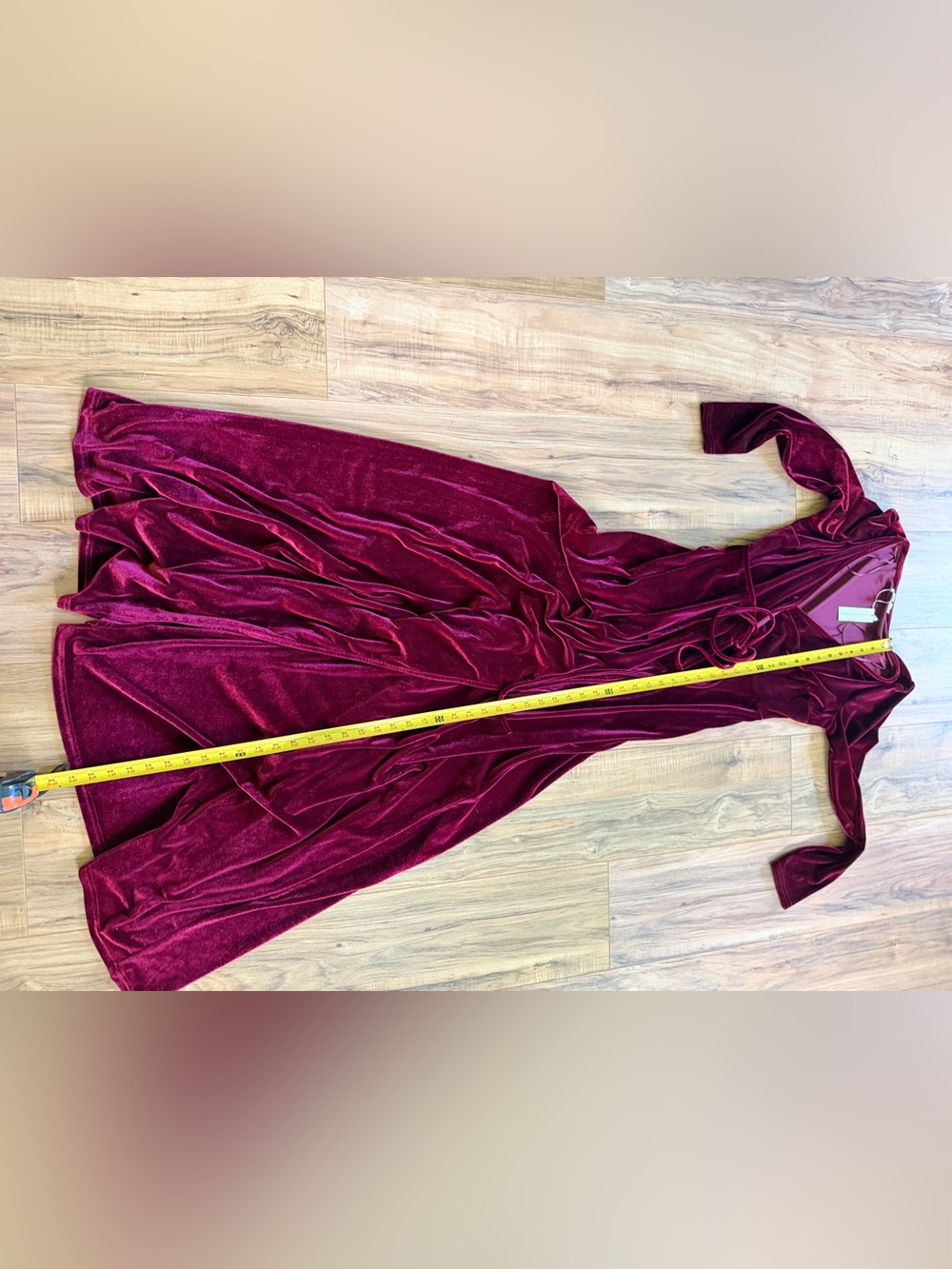 BalticBorn Velvet Red Maxi Dress M NWT - Picture 8 of 13
